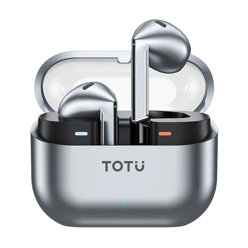 TOTU BE-14-TWS Kabellose Ohrhörer Bluetooth-kompatibel 5.4 HiFi-Stereo-Sound Ohrhörer – Dunkelgrau