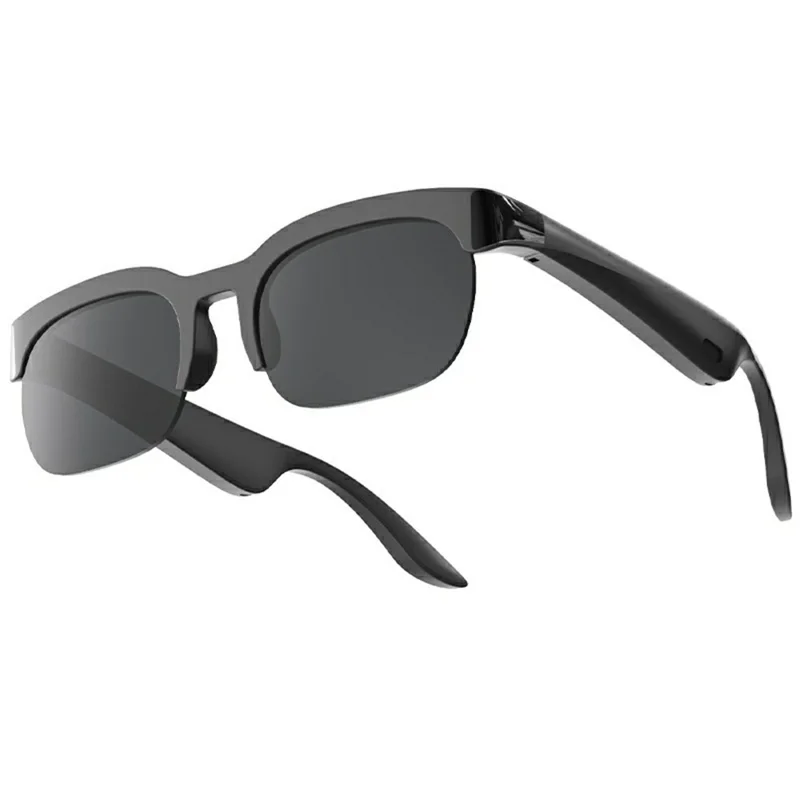 Bluetooth-compatible Smart Sunglasses AI Translation Wireless Audio Eyeglasses for Outdoor Sports - Black