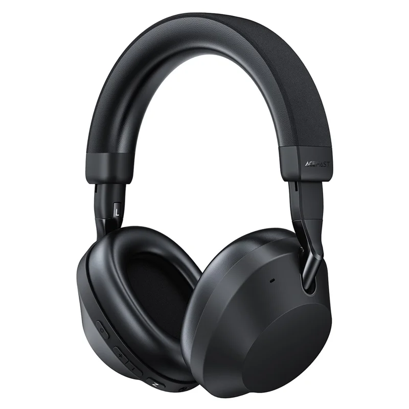 ACEFAST H14 Casque sans fil avec suppression active du bruit hybride, casque Bluetooth 6.0 pour jeux et musique - Noir