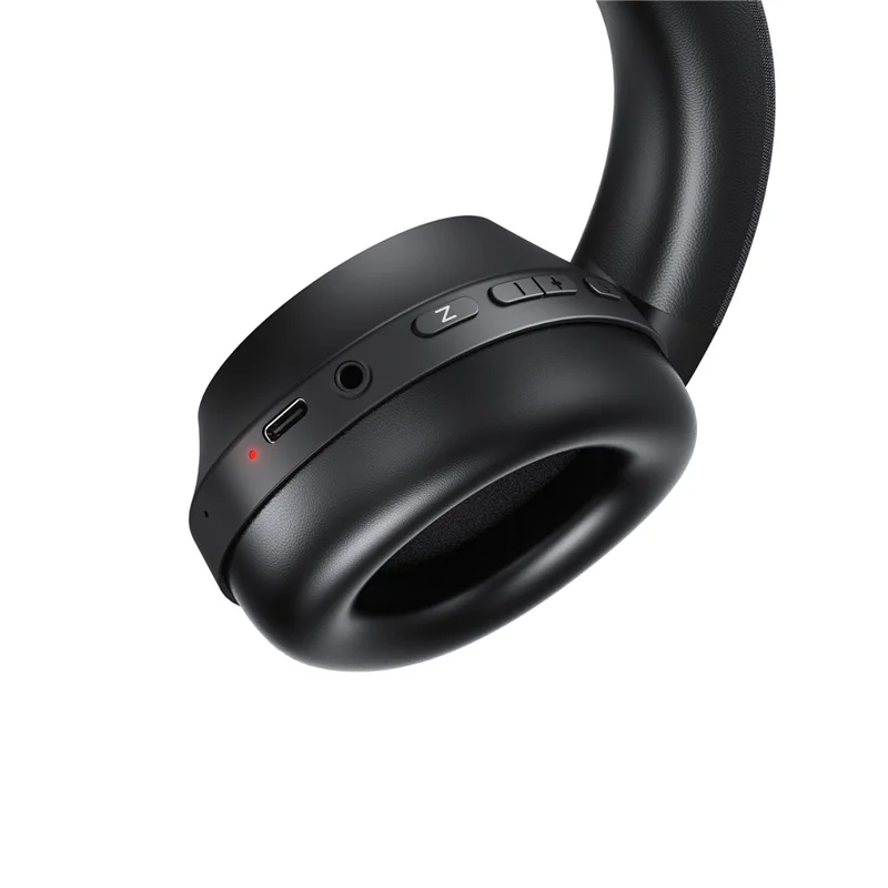 ACEFAST H14 Casque sans fil avec suppression active du bruit hybride, casque Bluetooth 6.0 pour jeux et musique - Noir