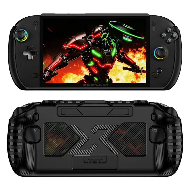 For ONEXPLAYER APEX MAX Gaming Console TPU Case Ergonomic Shockproof Protective Cover - Black