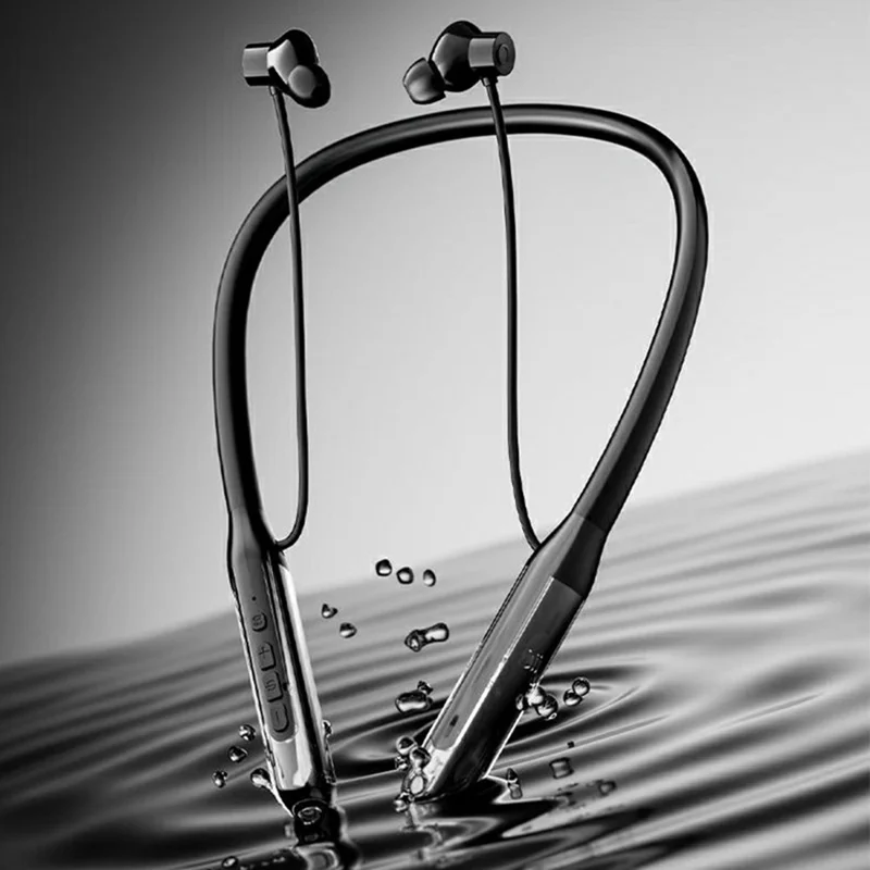 ERAZER EQ-Z02 Pro Bluetooth-compatible Neckband Earphones ENC Noise Cancelling Wireless Headphones for Sports (Invested By Lenovo) - Black