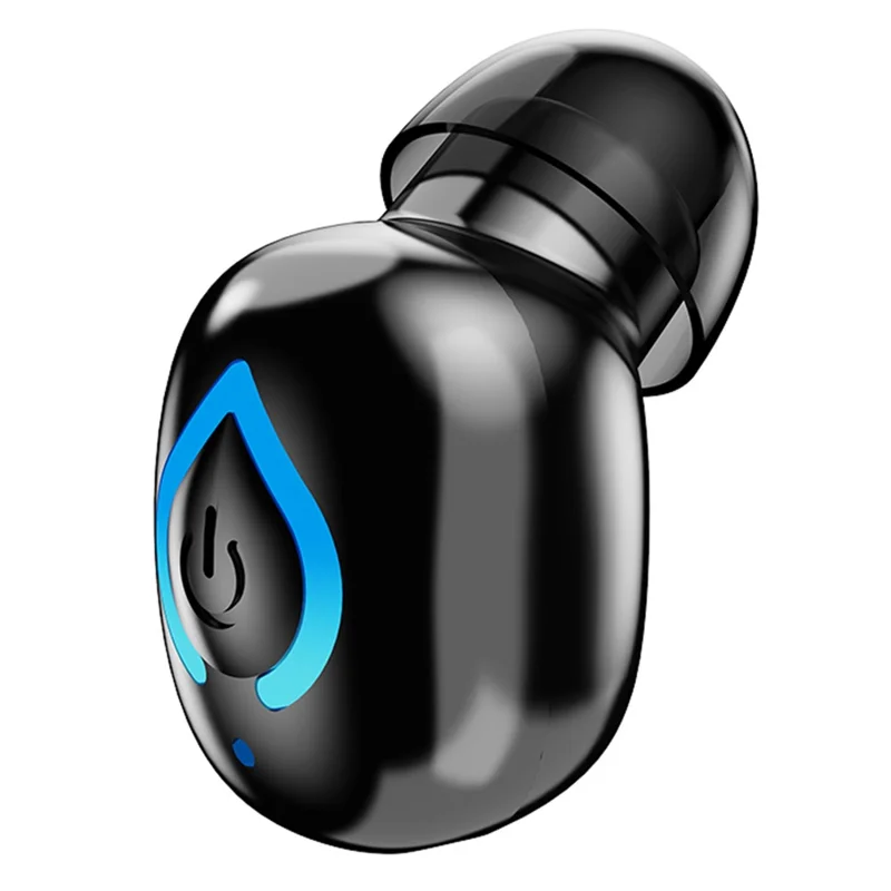 Invisible Single Ear Bluetooth-compatible 6.1 Earbud 20H Wireless Mini Sports Business In-ear Headphone - Black