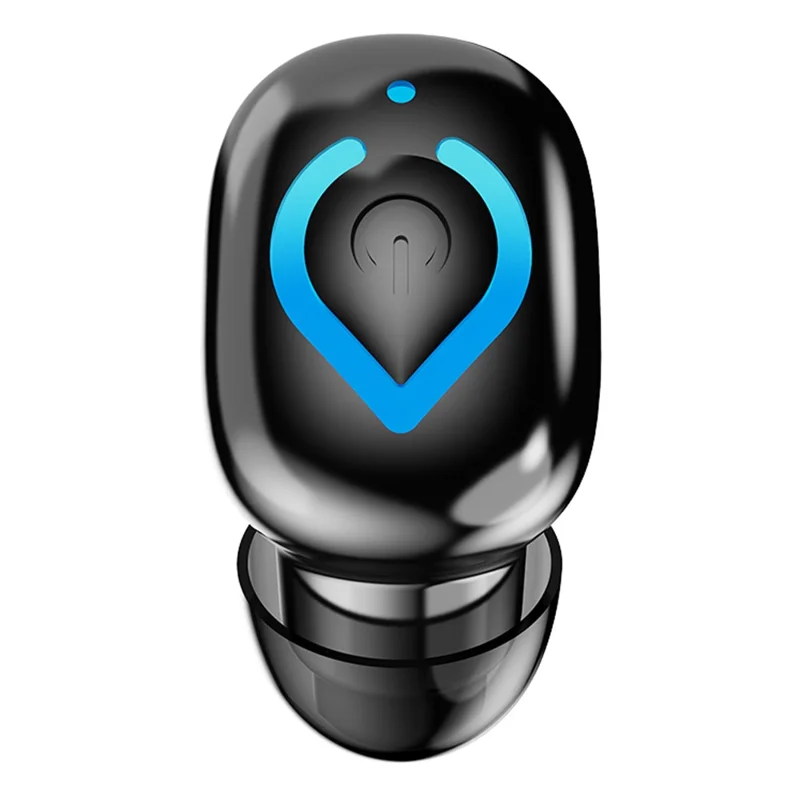 Invisible Single Ear Bluetooth-compatible 6.1 Earbud 20H Wireless Mini Sports Business In-ear Headphone - Black