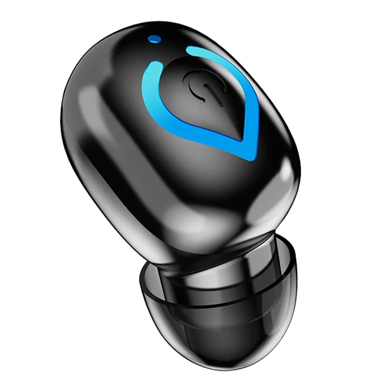 Invisible Single Ear Bluetooth-compatible 6.1 Earbud 20H Wireless Mini Sports Business In-ear Headphone - Black