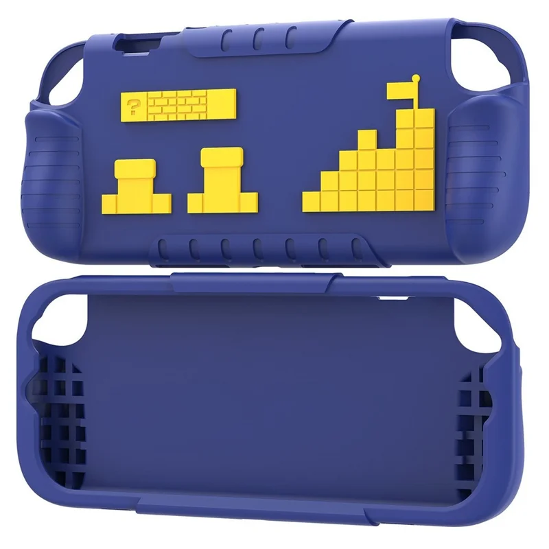 For Nintendo Switch 2 Silicone Case Anti-Slip Shockproof Gaming Console Protective Cover - Blue