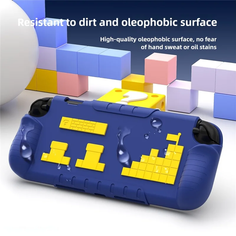 For Nintendo Switch 2 Silicone Case Anti-Slip Shockproof Gaming Console Protective Cover - Blue