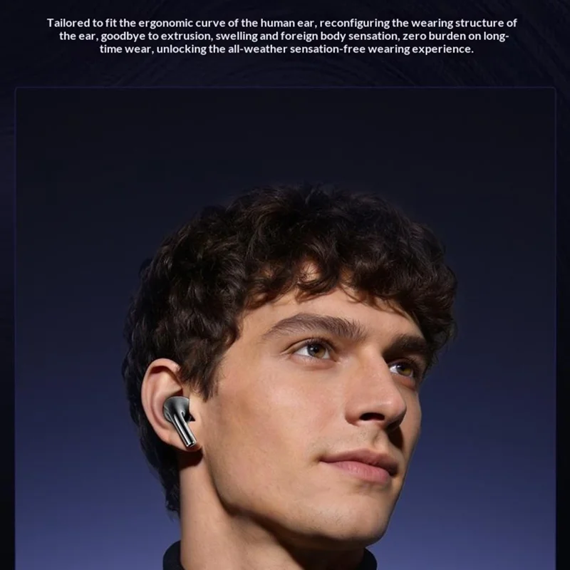 WEKOME WS-33 Wireless Bluetooth-compatible Earbuds 13mm Drivers Hi-Fi Audio Touch Control In-Ear Earphones for Music - Black
