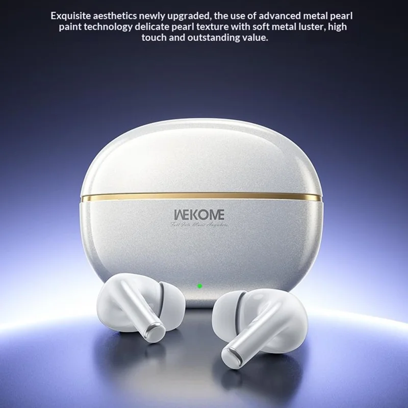 WEKOME WS-33 Wireless Bluetooth-compatible Earbuds 13mm Drivers Hi-Fi Audio Touch Control In-Ear Earphones for Music - Black