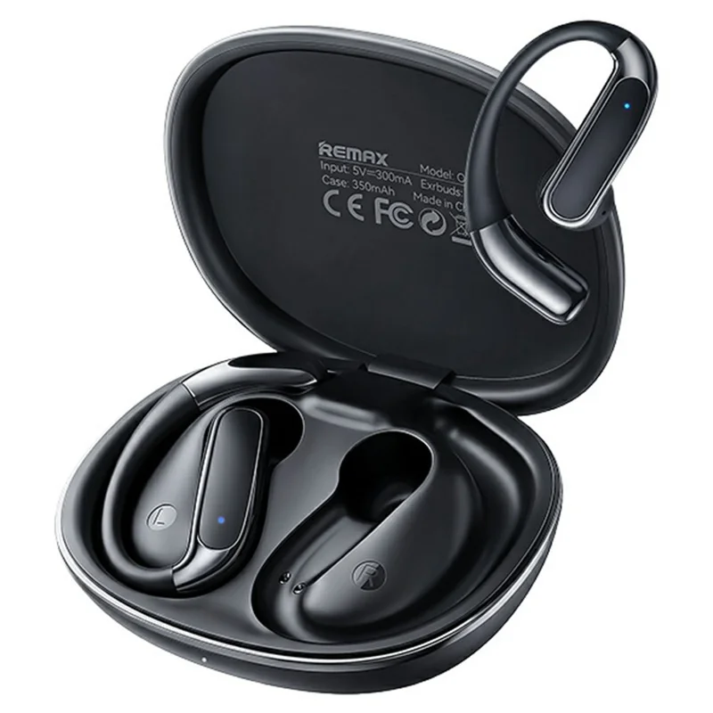 REMAX OWS-17 Open-Ear-Kopfhörer Bluetooth 6.0 Hi-Resolution Audio Gaming-Modus Ohrbügel-Ohrhörer – Schwarz
