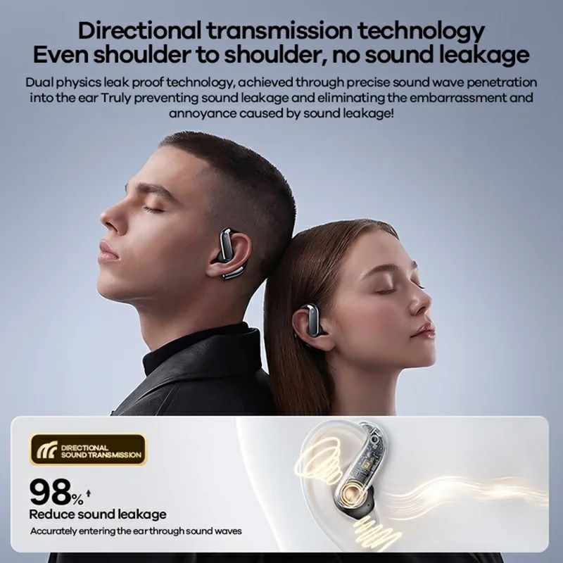 REMAX OWS-17 Open-Ear-Kopfhörer Bluetooth 6.0 Hi-Resolution Audio Gaming-Modus Ohrbügel-Ohrhörer – Schwarz