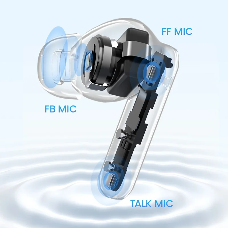 HAYLOU Mori Plus T016 Bluetooth-compatible 6.0 Earbuds ANC 28H Battery Hi-Fi Wireless Earphones - Black
