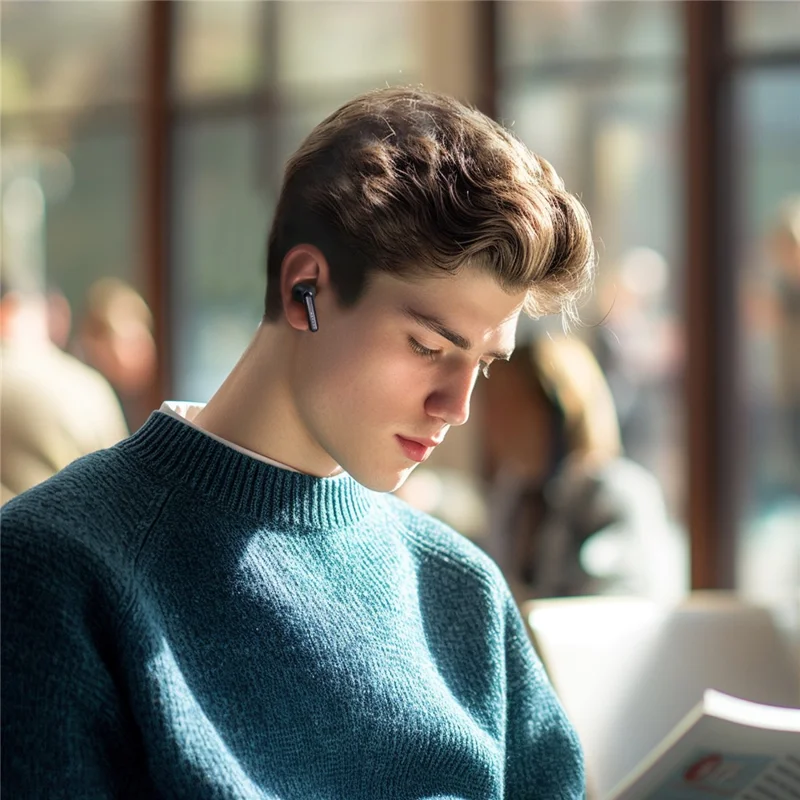 HAYLOU Mori Plus T016 Bluetooth-compatible 6.0 Earbuds ANC 28H Battery Hi-Fi Wireless Earphones - Black
