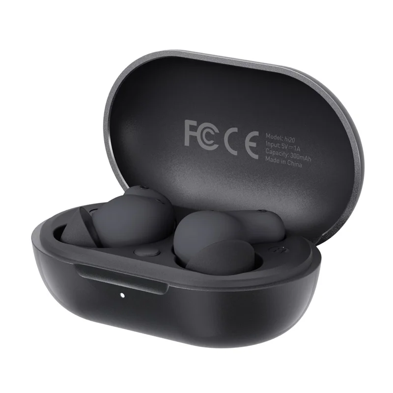 HILEO Hi20 Écouteurs pour le sommeil avec bruit blanc, écouteurs TWS Bluetooth avec annulation active du bruit - Noir