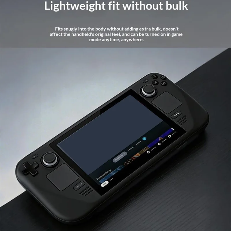 لـ Steam Deck / Steam Deck OLED غطاء سيليكون 360 درجة واقي مقاوم للانزلاق ومضاد للصدمات - أسود