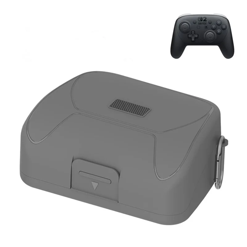 Storage Case for Nintendo Switch 2 Pro Game Controller Portable Hard Shell Carrying Pouch with Carabiner Clip