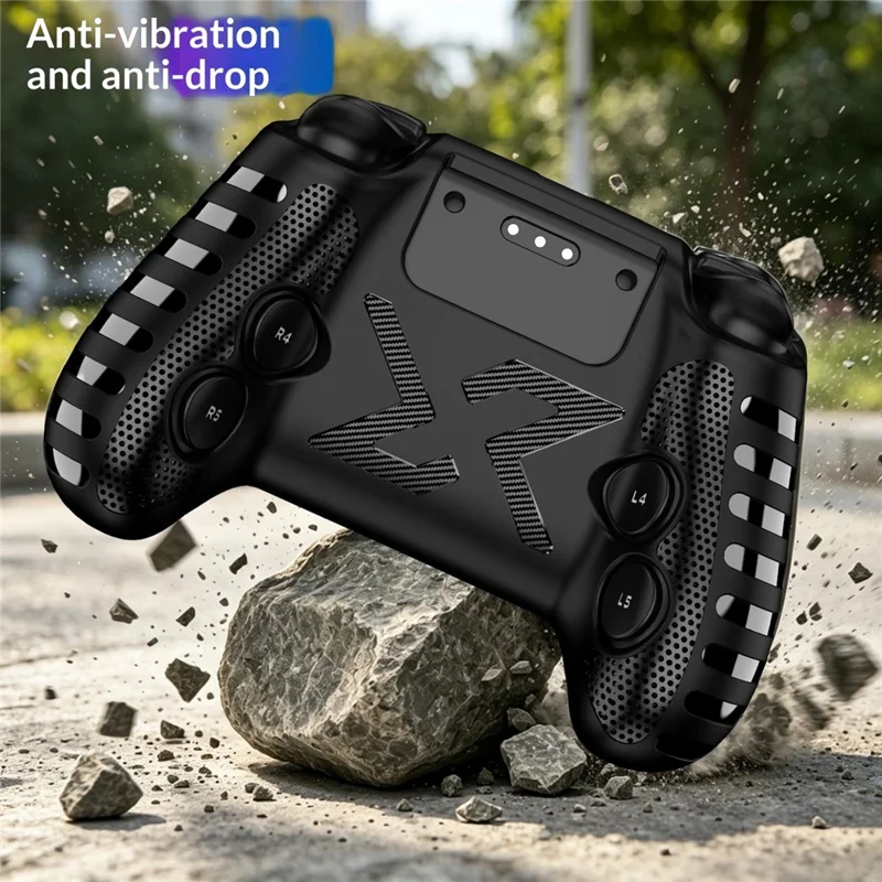 TPU Case for Steam Controller 2 Shockproof Anti-slip Protective Cover with L4 / L5 and R4 / R5 Buttons