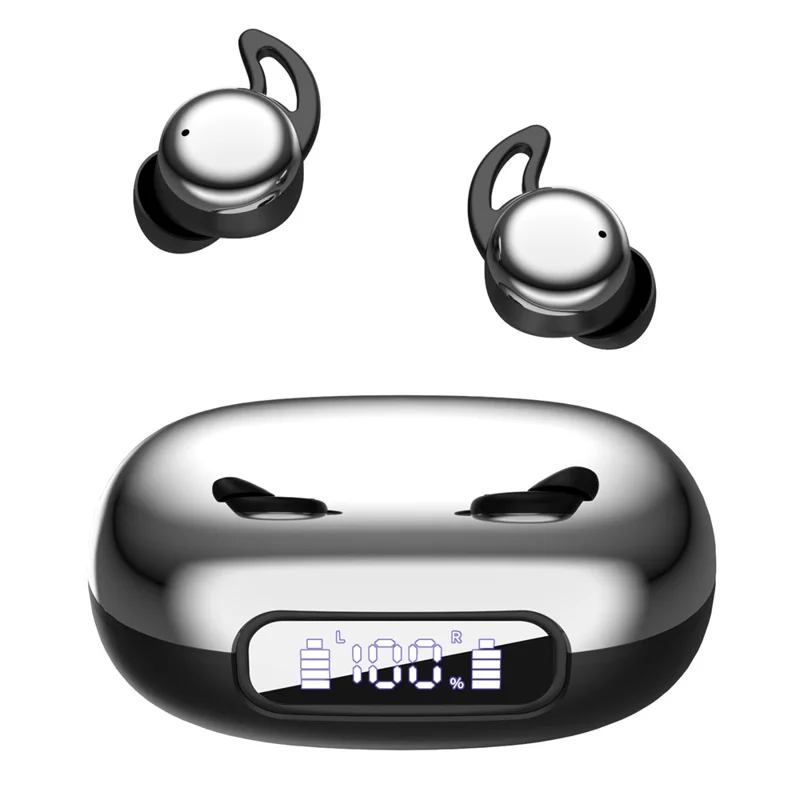 YYK-Q81 Mini auricolari Bluetooth auricolari wireless con cancellazione del rumore intra-auricolari per il sonno - Nero