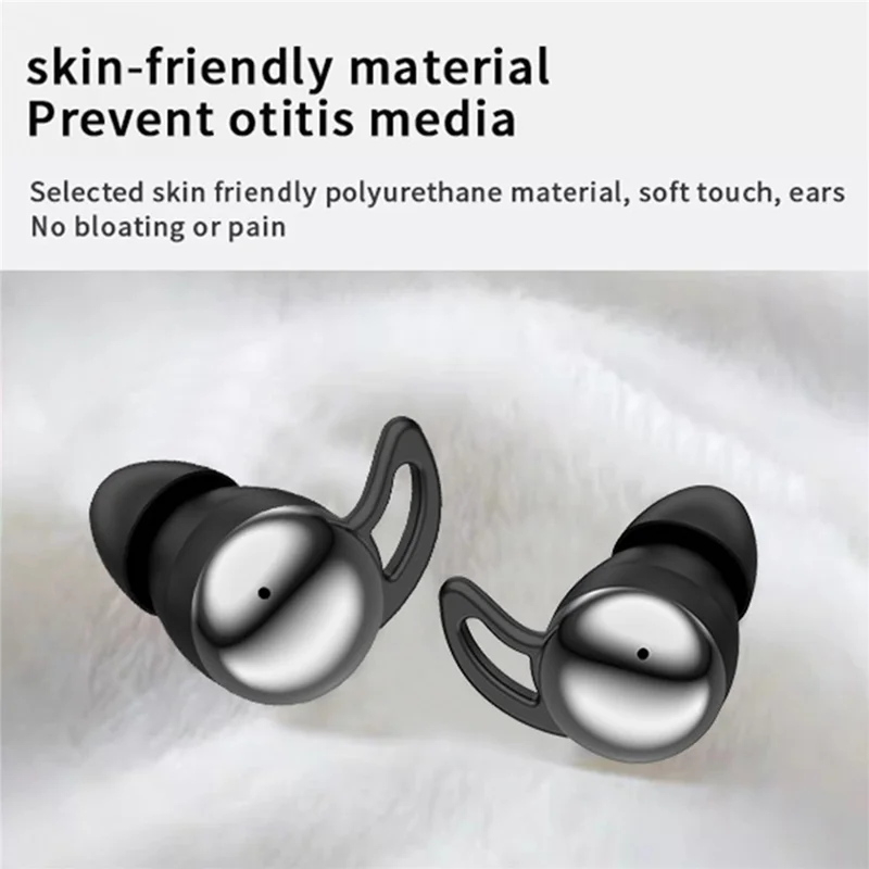 YYK-Q81 Mini auricolari Bluetooth auricolari wireless con cancellazione del rumore intra-auricolari per il sonno - Nero