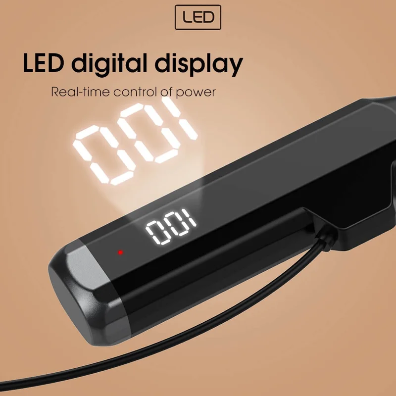 LDNIO N05 Neckband Bluetooth-compatible Semi-In-Ear Earphones 1000mAh Battery LED Display Type-C Fast Charging Wireless Headset - Black