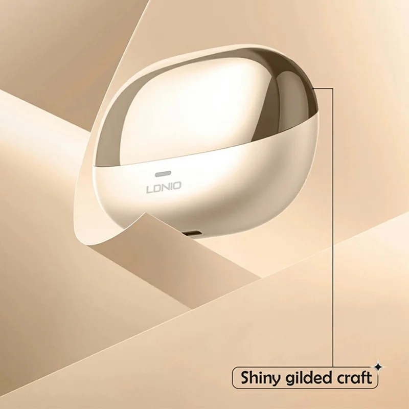 LDNIO T06 TWS Bluetooth-kompatibel 5.3-Kopfhörer Noise-Cancelling Wireless In-Ear-Musik-Kopfhörer - Beige