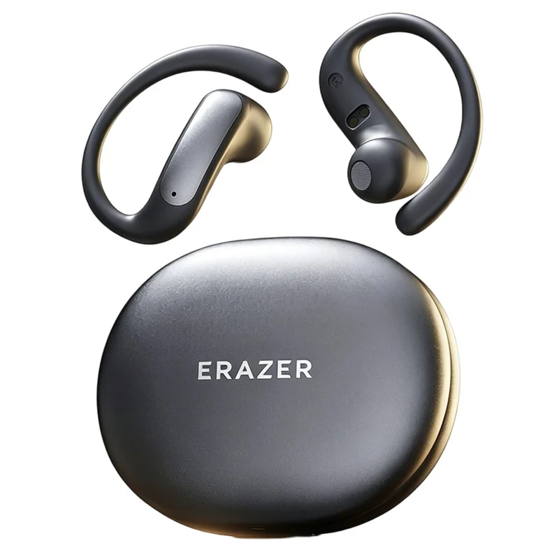ERAZER ER238 Wireless Open-Ear Earbuds Bluetooth-compatible V6.0 Sports Earphones 4-5H Playtime Touch Control - Black