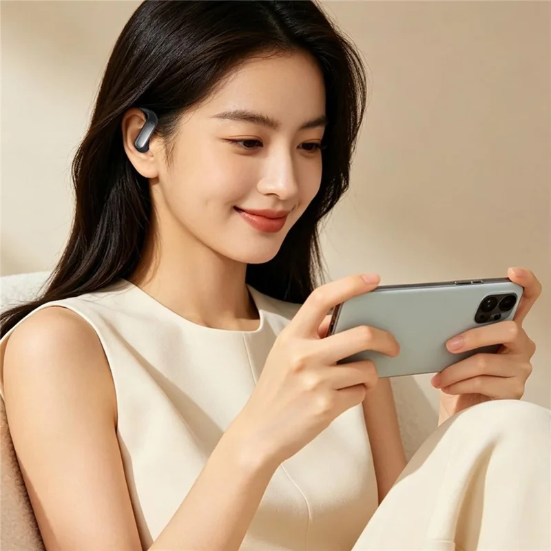 ERAZER ER238 Wireless Open-Ear Earbuds Bluetooth-compatible V6.0 Sports Earphones 4-5H Playtime Touch Control - Black