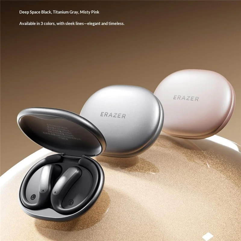 ERAZER ER238 Wireless Open-Ear Earbuds Bluetooth-compatible V6.0 Sports Earphones 4-5H Playtime Touch Control - Black