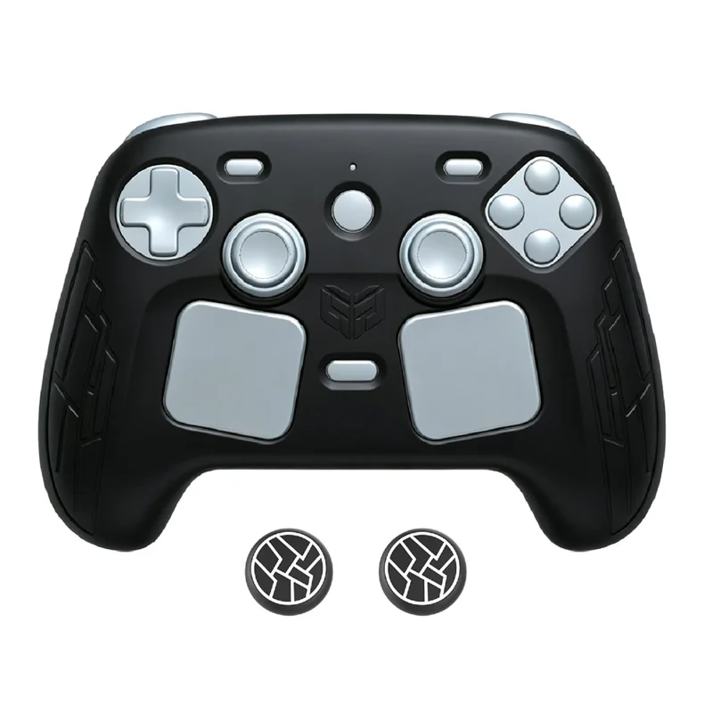For Steam Controller (2. generation) Silicone Case Gaming Controller Grip Beskyttelsesdæksel - Sort