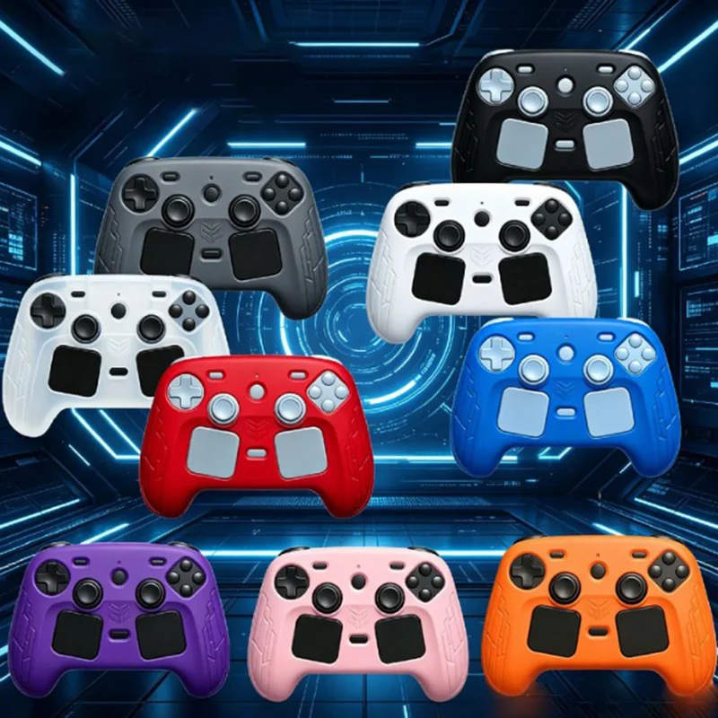 For Steam Controller (2nd generation) Silicone Case Gaming Controller Grip Protective Cover Shell - Transparent