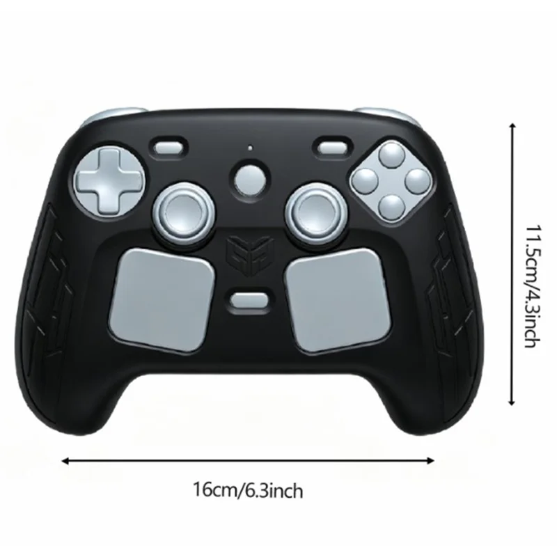 For Steam Controller (2nd generation) Silicone Case Gaming Controller Grip Protective Cover Shell - Transparent