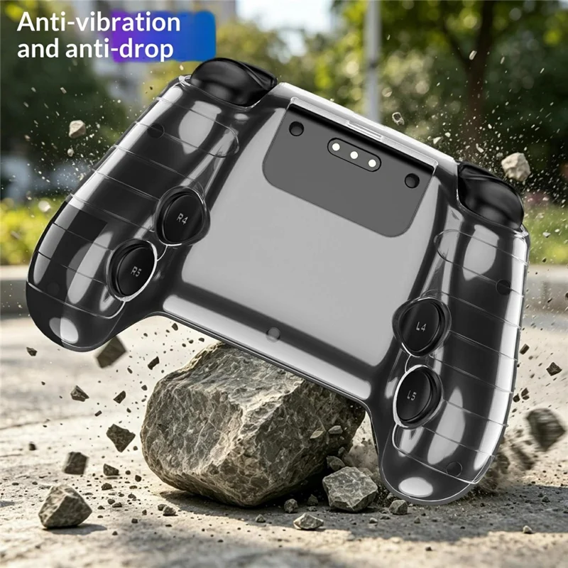 Custodia Rigida Trasparente per Steam Controller (2ª generazione) Cover Protettiva Trasparente in PC Antiurto per Controller da Gioco - Trasparente