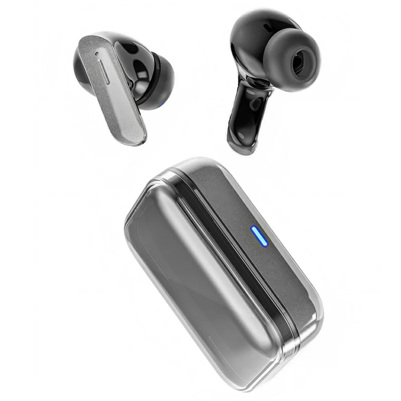 VSIDEA A93S TWS Cuffie Bluetooth Cuffie Wireless con Bassi Profondi, Cuffie In-Ear per Gaming - Nero Argento