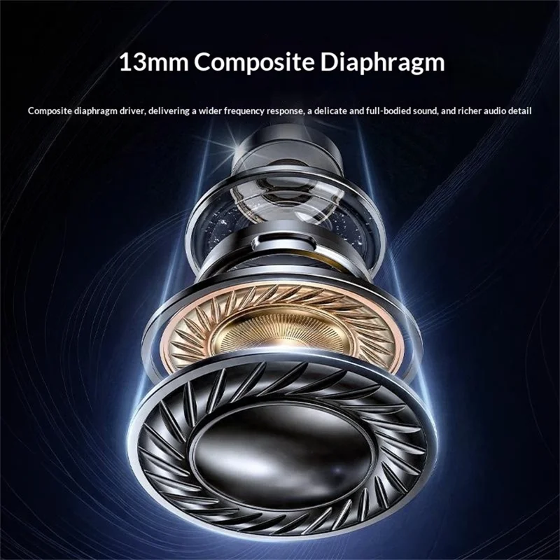 YESIDO TWS44 Bluetooth-compatible Earbuds Semi-in-ear Dual Mic ENC Noise Cancelling Earphones - Black