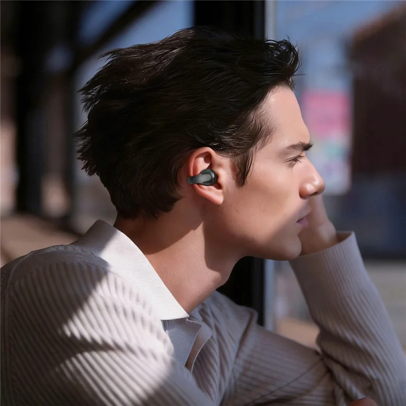 ACEFAST FA007 ACECLIP Air Wireless Earbuds Open-Ear Clip Bluetooth-compatible 6.0 AI Call Earphones - Black