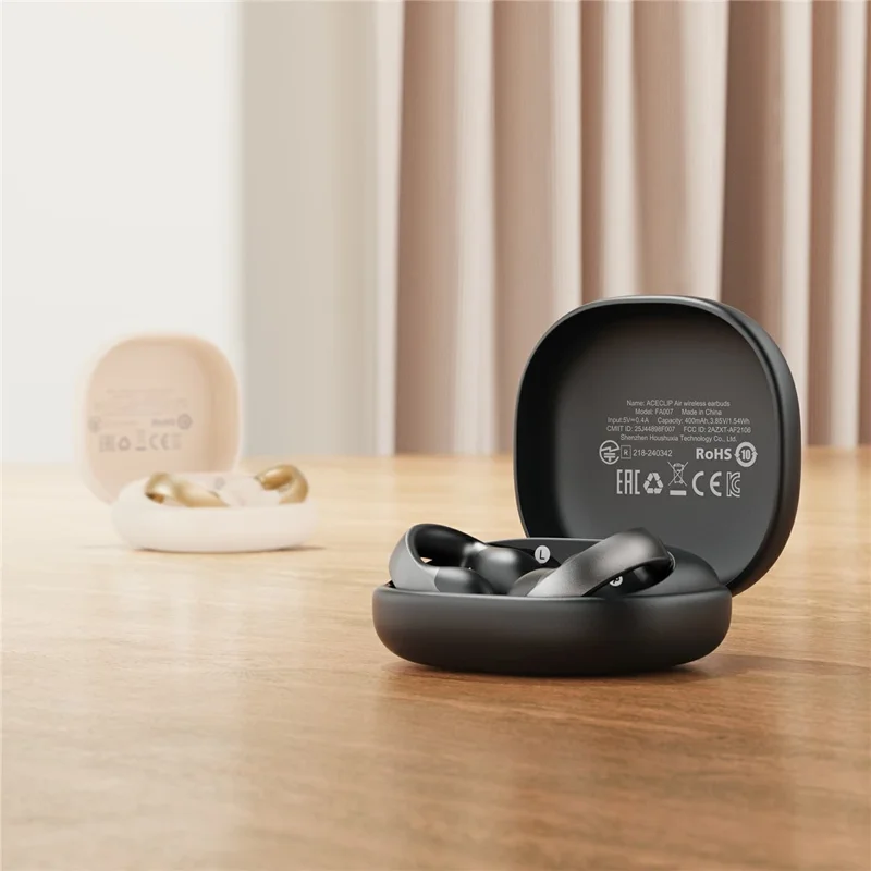 ACEFAST FA007 ACECLIP Air Wireless Earbuds Open-Ear Clip Bluetooth-compatible 6.0 AI Call Earphones - Black