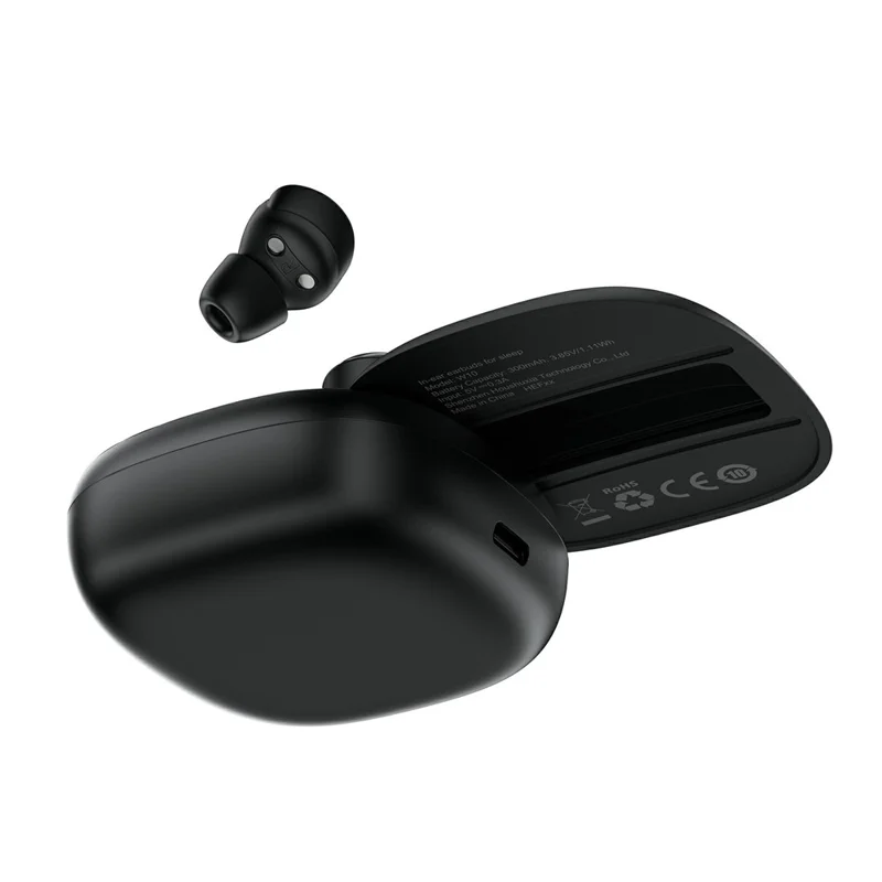 ACEFAST W10 In-Ear Wireless Earbuds Bluetooth-compatible 6.0 TWS Earphones ANC IPX4 for Sleep - Black