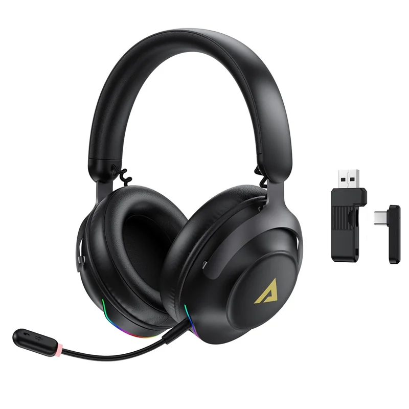ACEFAST H20 Gaming Wireless Headset 2.4G Bluetooth-compatible Low Latency Headphone - Black