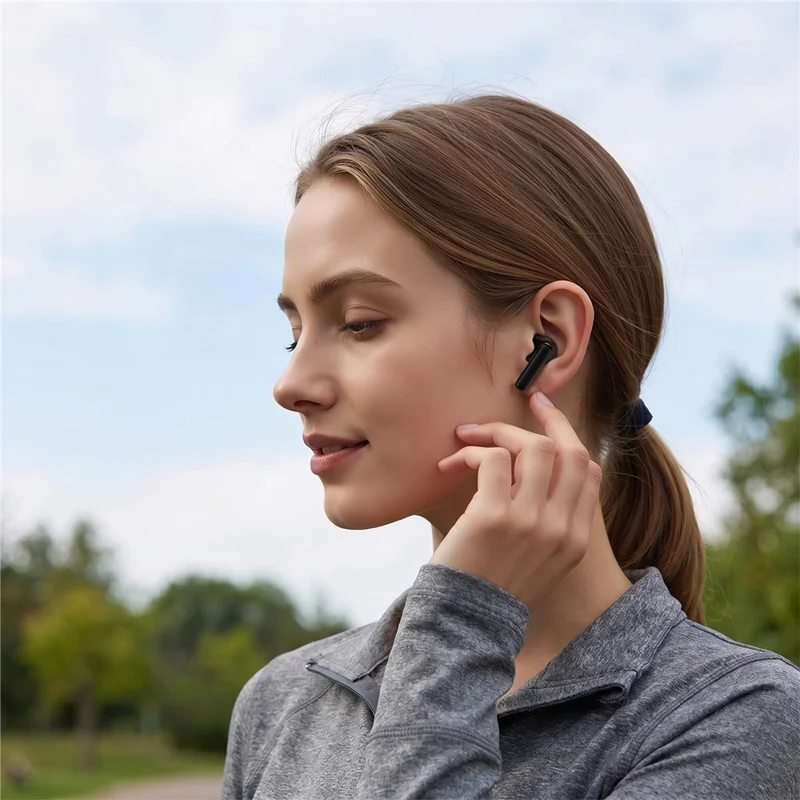 ACEFAST W9 Semi-in-Ear ANC Earbuds TWS Bluetooth-compatible Earphones 50dB IPX4 - Black