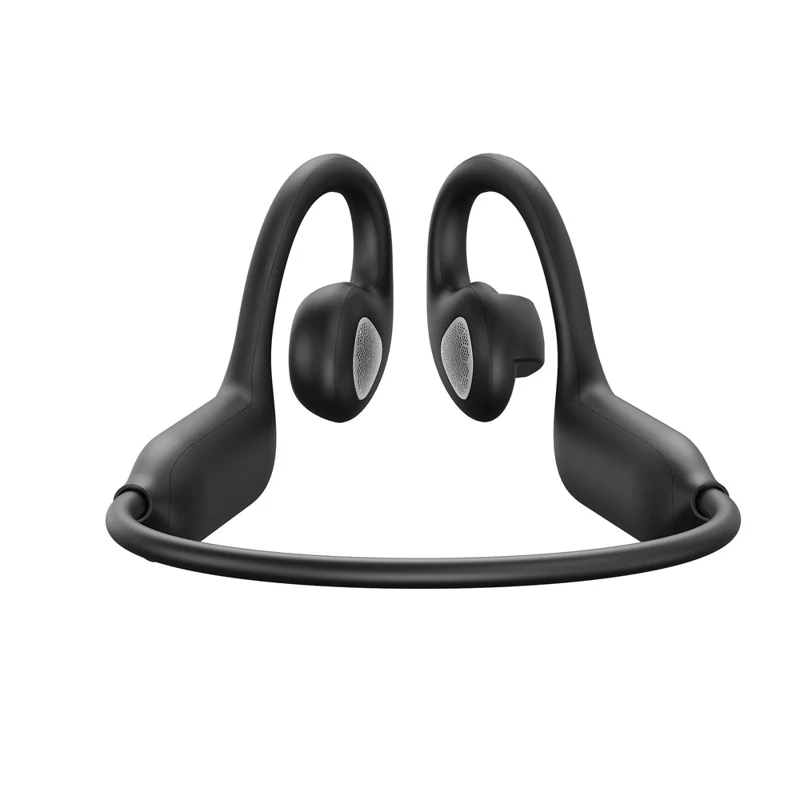E12 AI Translation Smart Camera Bone Conduction Bluetooth-compatible Earphones 8MP 1080P EIS Video - Black