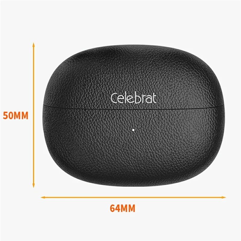 CELEBRAT W81 Bluetooth-compatible 6.0 Earbuds Open Ear Clip-On Wireless Earbuds 11mm Driver - Black
