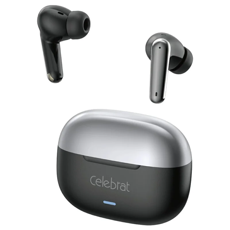 CELEBRAT W85 ANC+ENC Noise Cancellation In-Ear True Wireless Bluetooth-Compatible Earbuds 13mm Driver - Black