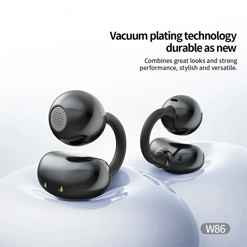 CELEBRAT W86 Ear-Clip Wireless Earbuds 13mm Driver Bluetooth-compatible 5.4 Stereo Earbuds - Grey