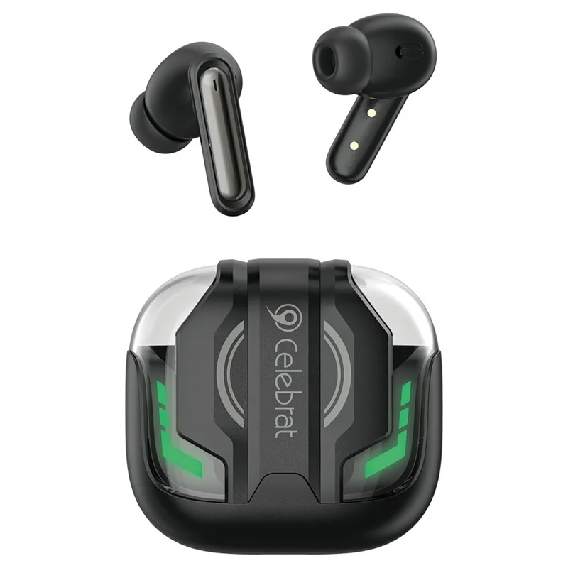 CELEBRAT W88 Wireless Gaming Earbuds Bluetooth-compatible 6.0 Low Latency Game Mode - Black