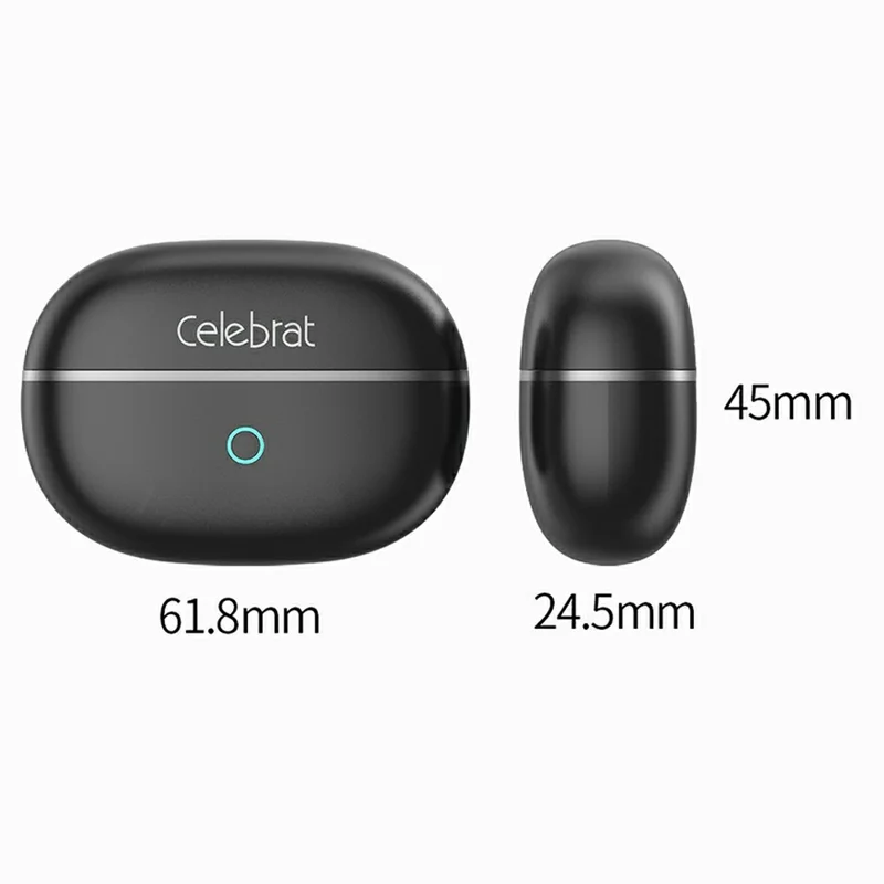 CELEBRAT W90 AI Translation Bluetooth-compatible Earbuds 165 Languages Real-Time Interpreter - Black