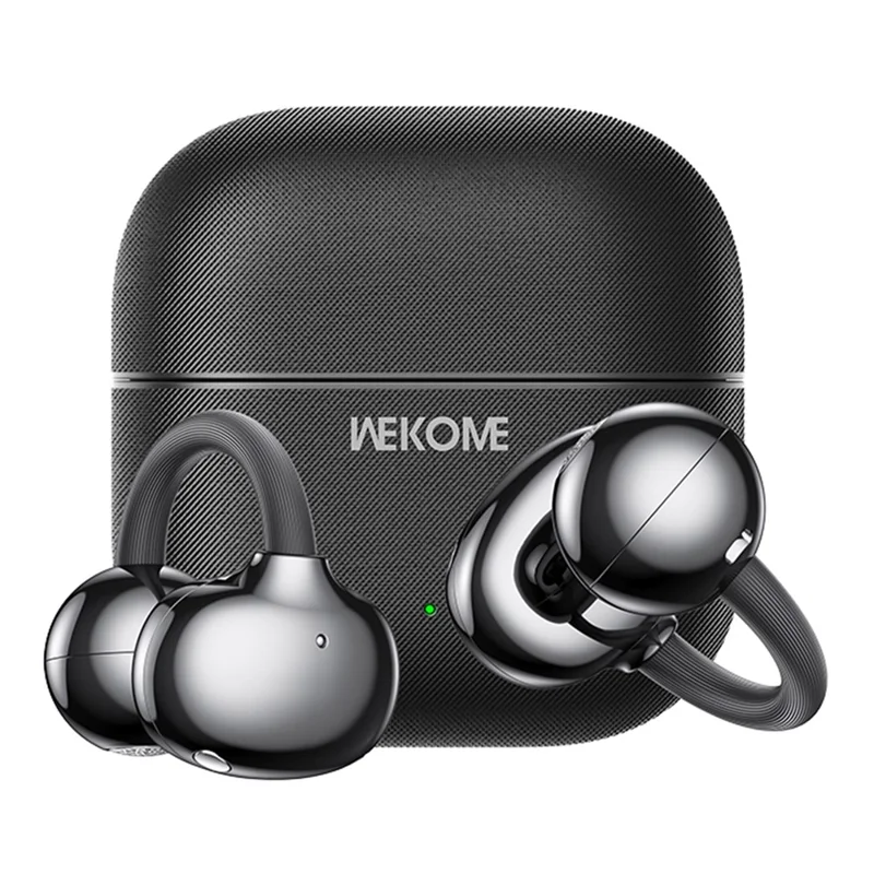 WEKOME WS-38 Clip-On Trådløse Ørestikker Bluetooth 6.0 Ørestikker 30H Afspilletid - Sort