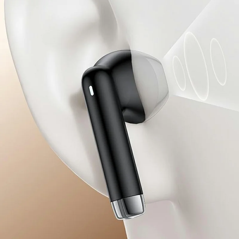 YESIDO TWS48 13mm Driver Bluetooth-compatible 6.0 Wireless Earbuds TWS Semi-in-ear Earbuds - Black