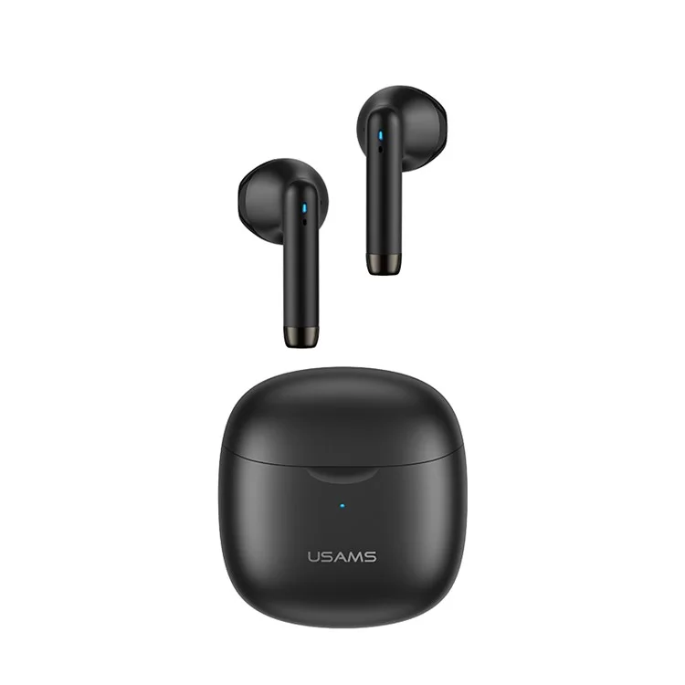 USAMS USAMS-IA04 Mini TWS Wireless Bluetooth Earphones Touch Control 3D Stereo Sound Earbuds Headset - Black