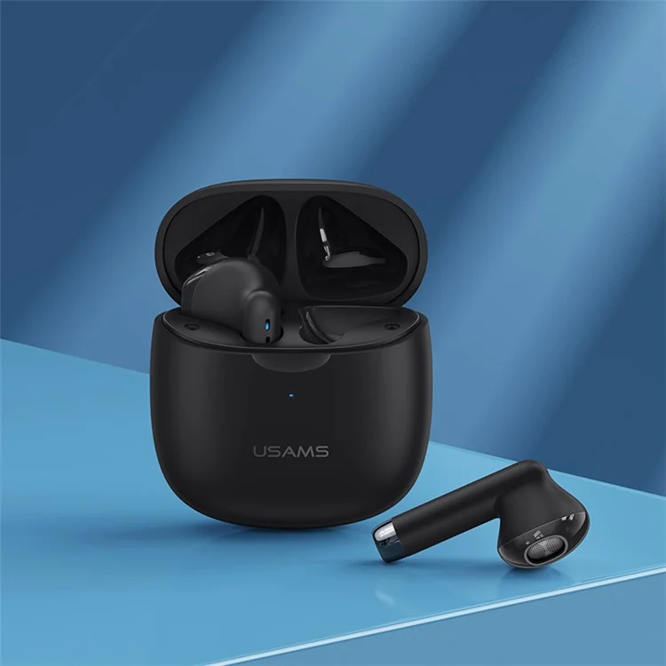 USAMS USAMS-IA04 Mini TWS Wireless Bluetooth Earphones Touch Control 3D Stereo Sound Earbuds Headset - Black