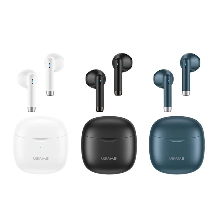 USAMS USAMS-IA04 Mini TWS Écouteurs sans fil Bluetooth Contrôle tactile 3D Stéréo Écouteurs - Noir